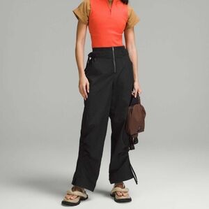 NWT Lululemon Cinchable Wide-Leg High-Rise Pant In Black Size 12